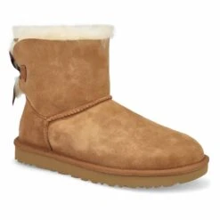 UGG Women's Mini Bailey Bow II Boot- Chestnu