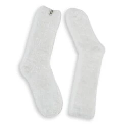 UGG Women's LEDA COZY White Crew Socks