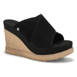 UGG Women's Abbot Slide Wedge Sandal - Black